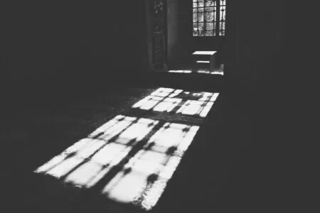 Interior of old Mosque in Edirne, Turkey