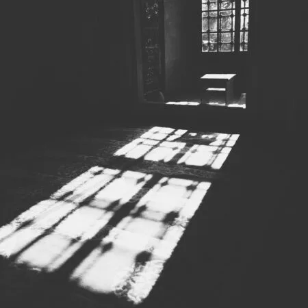 Interior of old Mosque in Edirne, Turkey